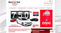 Desktop Screenshot of nordsudhonda.com