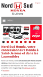 Mobile Screenshot of nordsudhonda.com