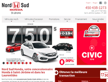 Tablet Screenshot of nordsudhonda.com